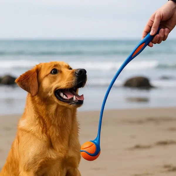 lancer balle chien